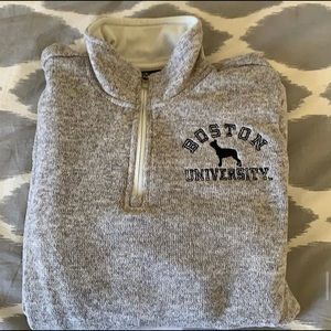 Boston university quarter zip fleece